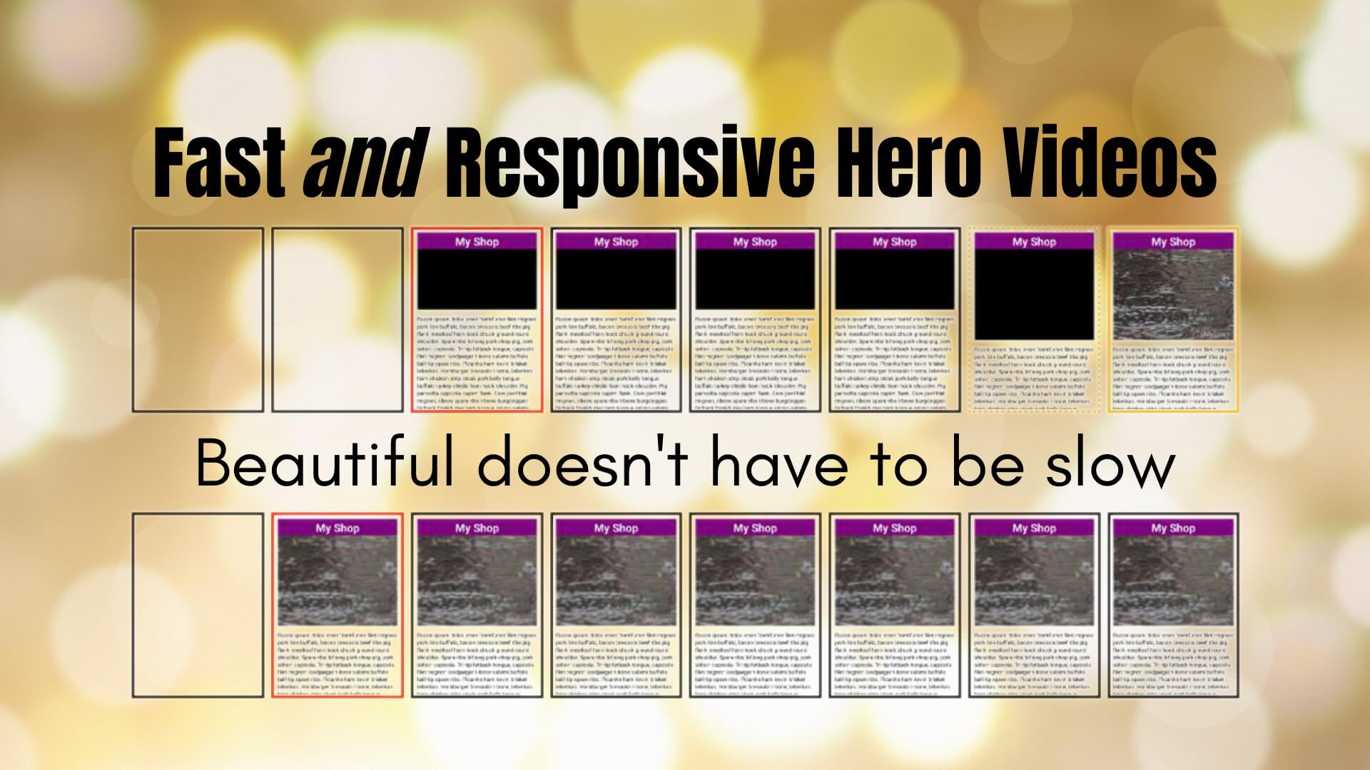 Fast and Responsive Hero Videos for Great UX
