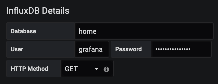 Grafana configuration for influxdb 2